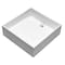Alfi Brand 14" Square White Matte Solid Surface Resin Sink ABRS14S - alternate 5